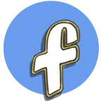 illustrated facebook logo